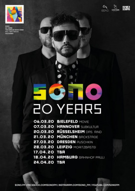 Sono - 20 Yeaers Tour 2020 + Tickets