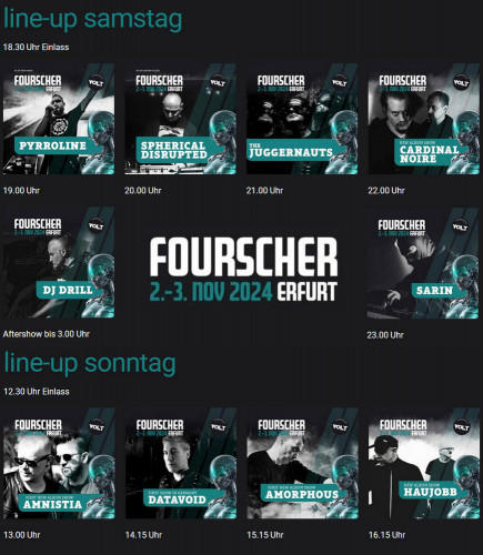 Fourscher 2024 LineUp