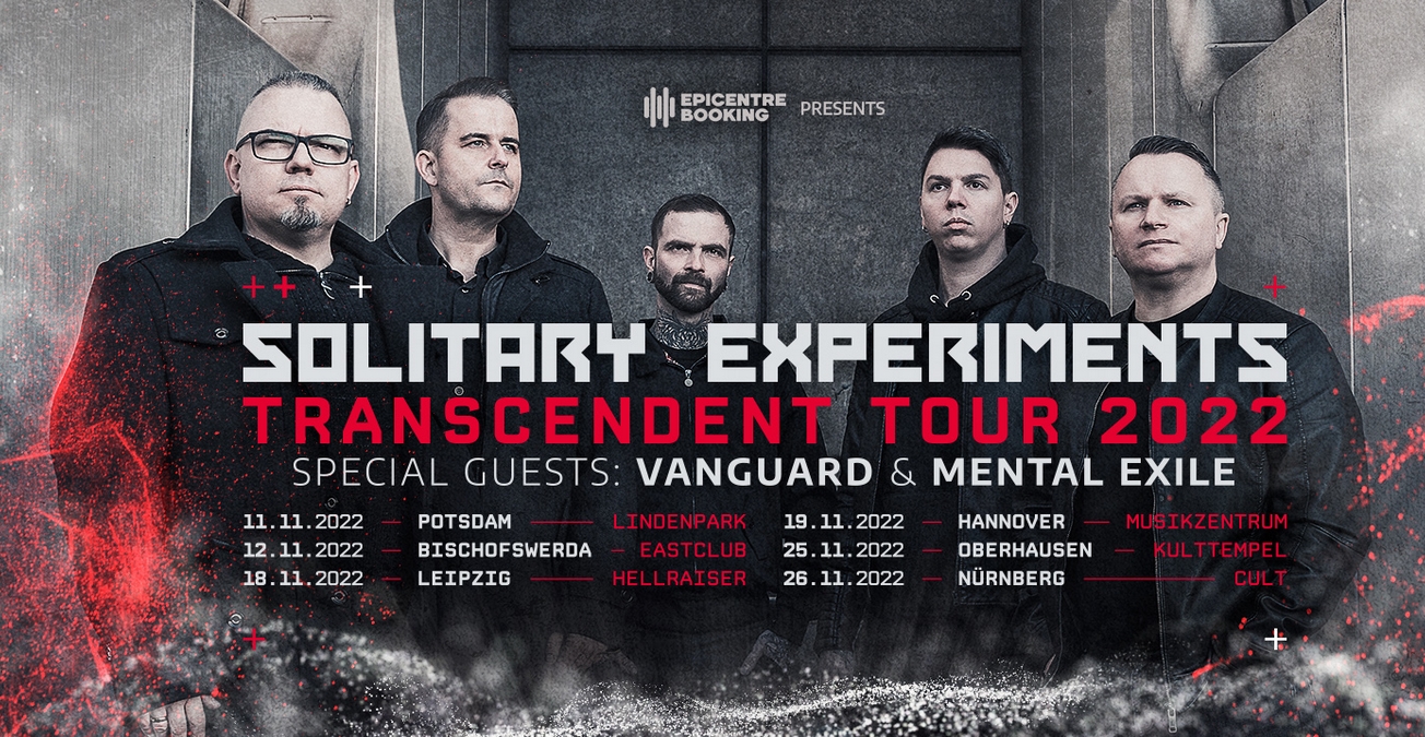 SOLITARY EXPERIMENTS - das neue und 8. Studioalbum "Transcendent" und Tour im November 2022 SOLITARY EXPERIMENTS - das neue und 8. Studioalbum "Transcendent" und Tour im November 2022